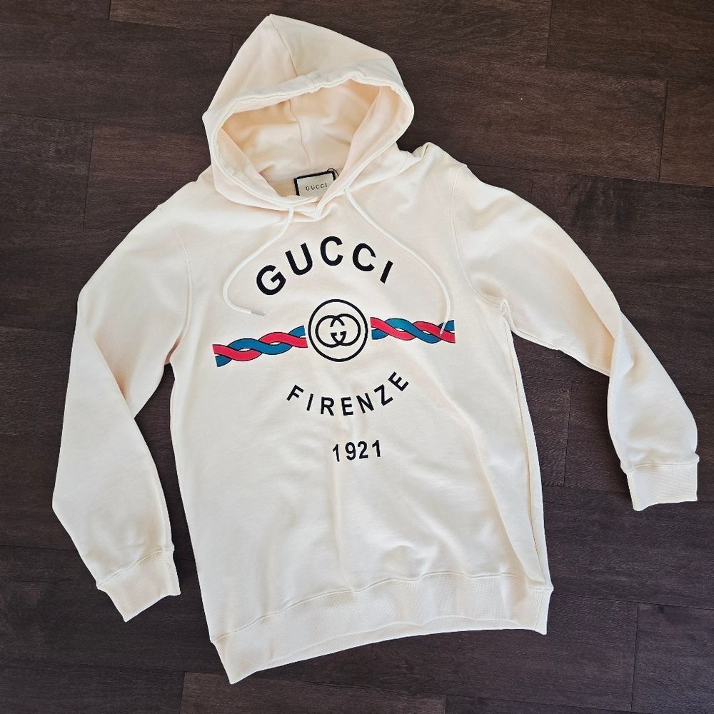 Gucci Firenze 1921 Hooded Sweatshirt Top L